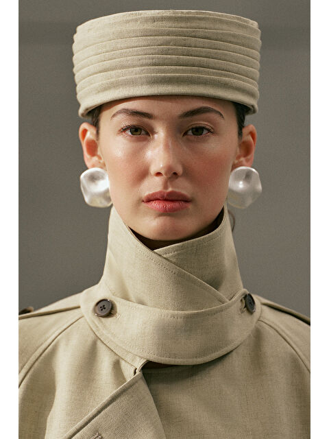 Manuka Ezme Daire Küpe Gümüş - S000529740-18105