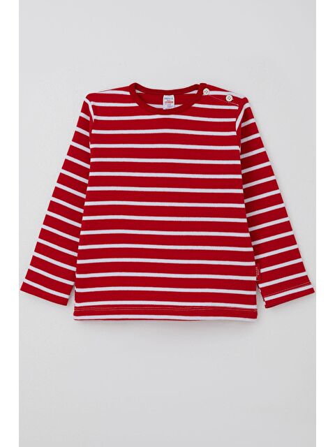 Breeze Erkek Bebek Uzun Kollu Tişört Patlı Kırmızı (9 Ay-3 Yaş) - S000325301-20045