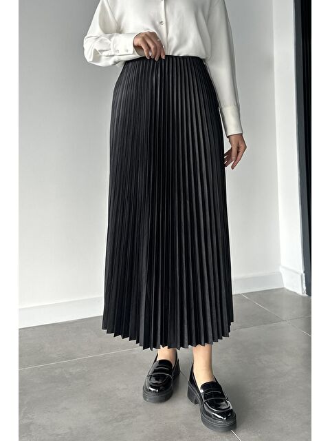 Julude Bel Lastikli Pileli Tesettür Etek - S000491567-19351