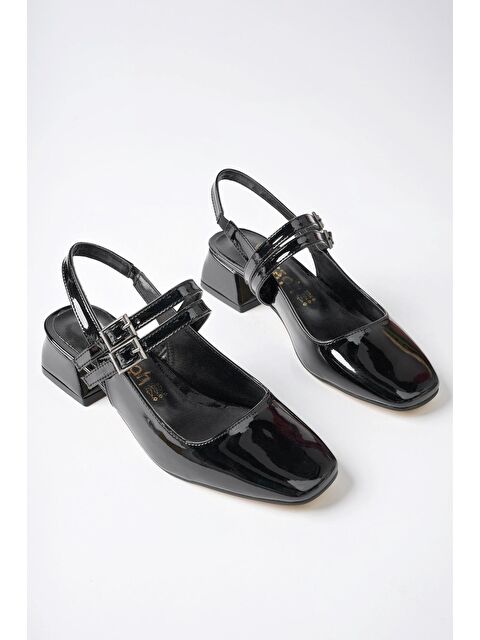 Muggo JANE Arkası Açık Kare Burunlu Kadın Günlük Kısa Topuklu Ayakkabı - S000143358-37426