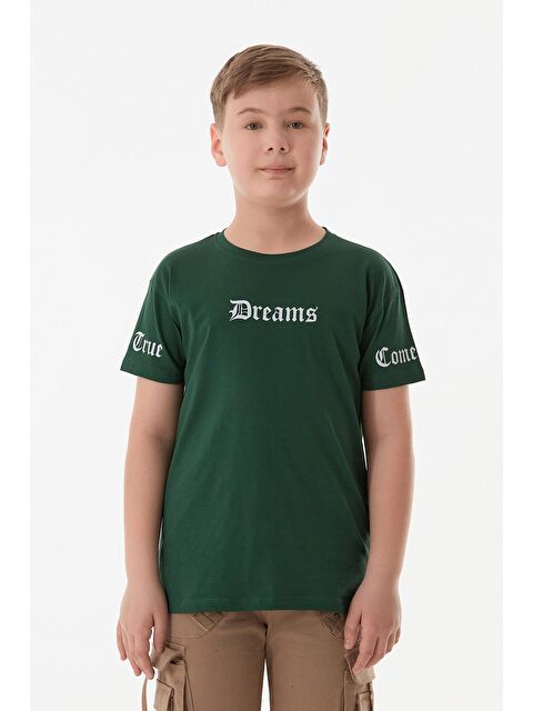 Fullamoda %100 Pamuk Dreams Baskılı Erkek Çocuk Tişört - S000381211-18194
