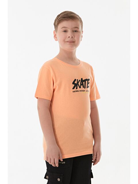 Fullamoda Önü Ve Arkası Baskılı Erkek Çocuk Tişört - S000381184-24085