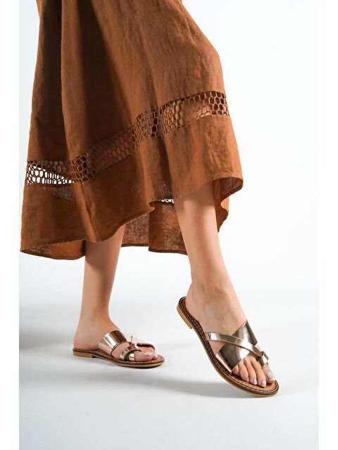 Capone Outfitters 888 Hakiki Deri Bodrum Kadın Terlik - S000176975-20030