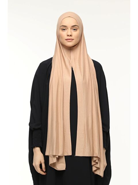 Altobeh Hazır Pratik Geçmeli Lüks Organik Düz Penye Şal Eşit Hizalı - S000377764-19933