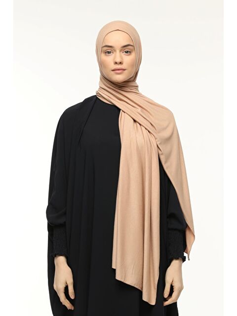 Altobeh Hazır Pratik Geçmeli Lüks Organik Düz Penye Şal Eşit Hizalı - S000377764-19933