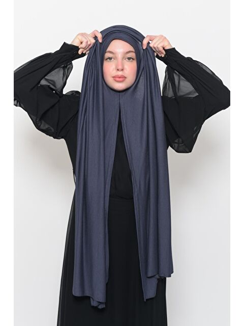 Altobeh Hazır Pratik Geçmeli Lüks Organik Düz Penye Şal Eşit Hizalı - S000377764-33408