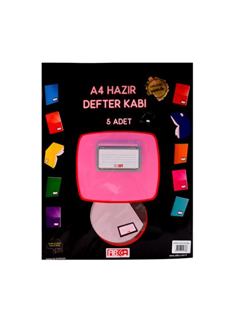 Abka A4 Hazır Defter Kabı 5 Li Pembe - S000283677-20024