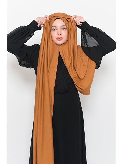 Altobeh Hazır Pratik Geçmeli Lüks Organik Düz Penye Şal Çapraz Hizalı - S000377765-14955