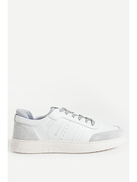 Hammer Jack Kovrov Hakiki Deri Beyaz Erkek Spor Ayakkabı