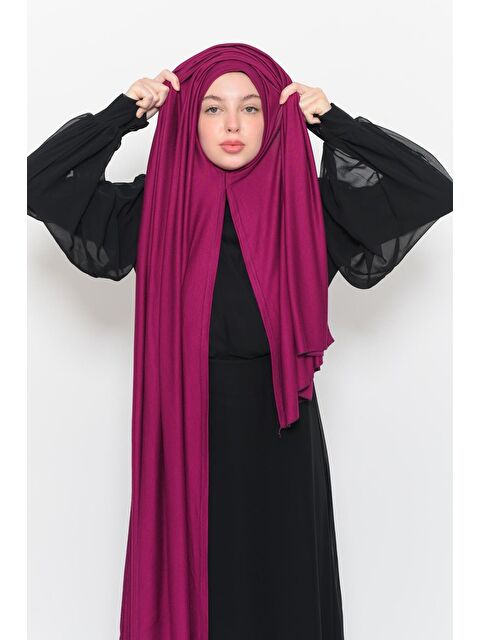 Altobeh Hazır Pratik Geçmeli Lüks Organik Düz Penye Şal Çapraz Hizalı - S000377765-19449