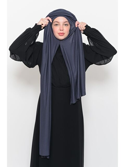 Altobeh Hazır Pratik Geçmeli Lüks Organik Düz Penye Şal Çapraz Hizalı - S000377765-33408