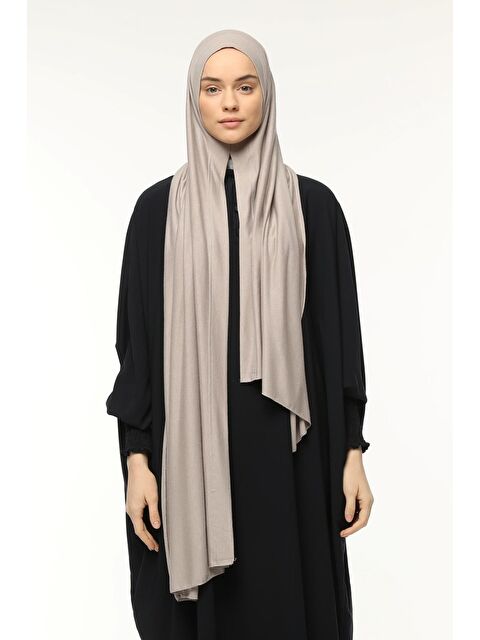 Altobeh Hazır Pratik Geçmeli Lüks Organik Düz Penye Şal Çapraz Hizalı - S000377765-455