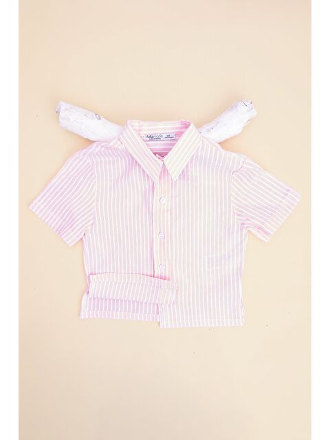 Fullamoda Çizgili Düğmeli Kız Çocuk Gömlek - S000527984-20024