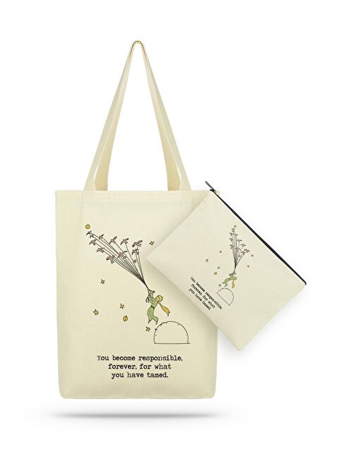 Bagg Paket Bird Little Prince Kanvas Kumaş Bez Çanta - S000149173-19966