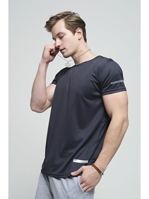 Oksit Cappi Mikro Polyester Slim Fit Performans Antrenman Sporcu Erkek Tişört - S000124717-21164