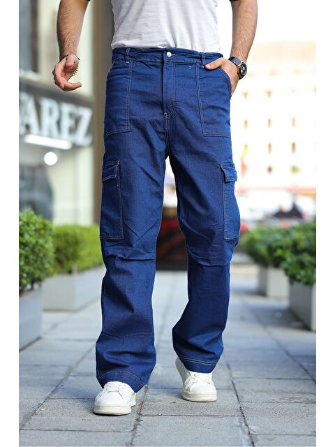 Comstar Yan Cepli Kargo Baggy Pantolon