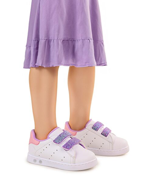 Ki·ko Ki·ds Royzo İlk Adım Bebe Cırtlı Işıklı Kız Bebek Spor Ayakkabı - S000201300-20063