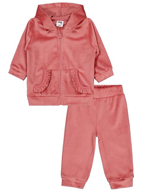 Civil Baby Kapüşonlu 6-18 Ay Takım - Turuncu 9-12 Ay - S000483209-18657