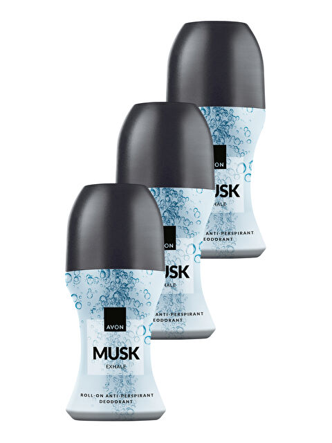 AVON Musk Exhale Roll On 50 Ml. Üçlü Paket - S000511643-10231