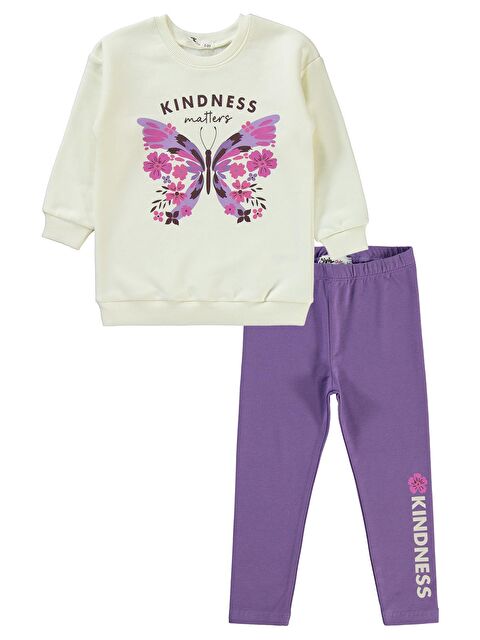 Civil Kız Çocuk Takım 2-5 Yaş Ekru - S000238543-19965