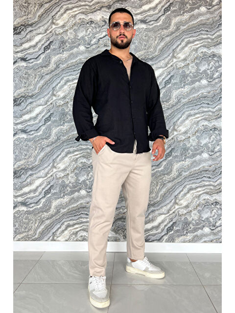 Mishar İtalia Erkek Double Face Düz Paça Çift Fleto Cep Jogger Pantolon - S000300839-19928