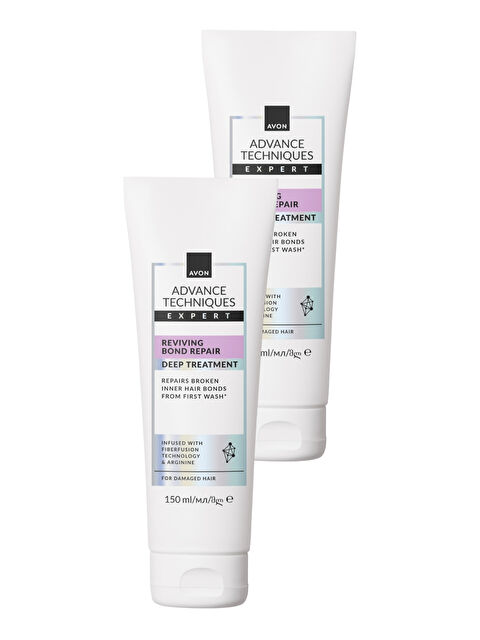 AVON Advance Techniques Expert Saç Bağlarını Güçlendiren Canlandırıcı Yoğun Bakım Maskesi 150ml İkili Pak - S000511659-10231