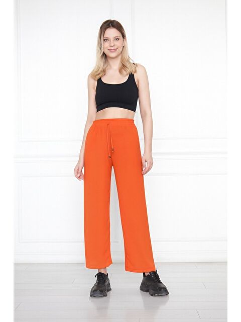 Comstar Kadın Aerobin Geniş Paça Palazzo Bel Lastikli Pantolon
