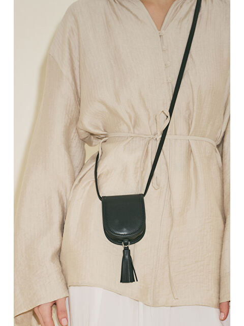 Manuka Zoey Mini Çanta Siyah Cüzdan