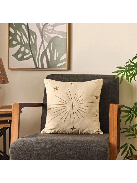 Evidea Soft Stella Kırlent - Ekru - 45x45 cm - S000511697-19965