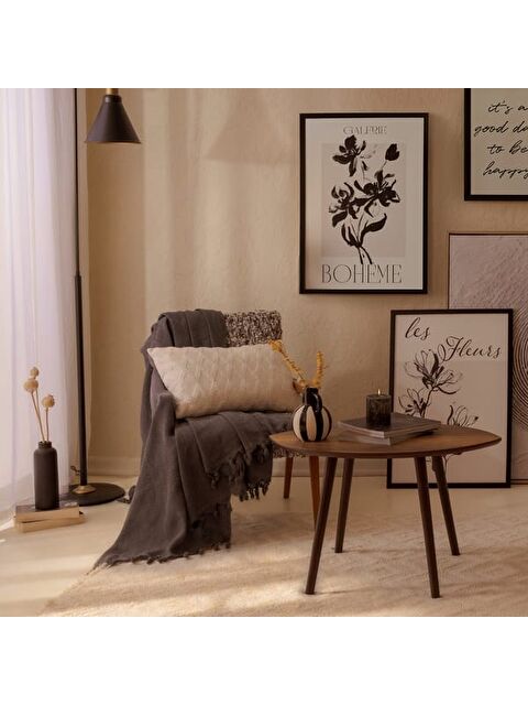 Evidea Soft Dahon Kırlent - Ekru - 35x55 cm - S000511702-19965