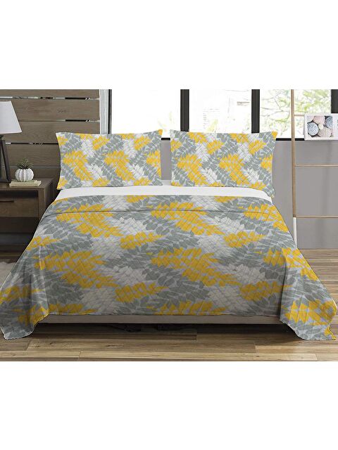 Evmila Baskılı, Desenli Çift Kişilik Baskılı Pike (200x220 Cm) - S000219431-23173