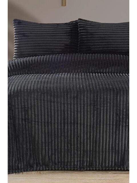 Çeyiz Diyarı Amila Çift Kişilik 220x240 Cm Yatak Örtüsü Antrasit - S000490605-29666