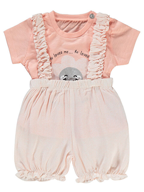 Kumru Kız Bebek Takım 6-18 Ay Somon - S000206261-24085