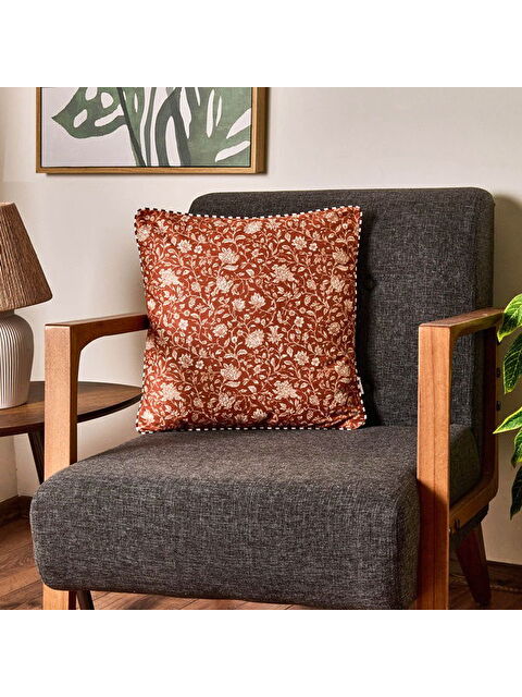 Evidea Soft Lule Kırlent - Kahverengi - 45x45 cm - S000511706-19413