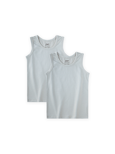 CİGİT İkili Geniş Askılı Atlet 2-11 Yaş Taş - S000516194-25636