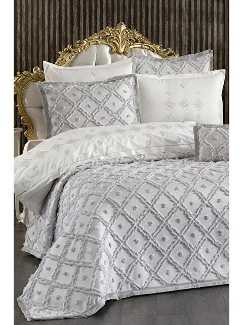 Çeyiz Diyarı Alara Gelin Seti 8 Parça Gri - S000490636-20600