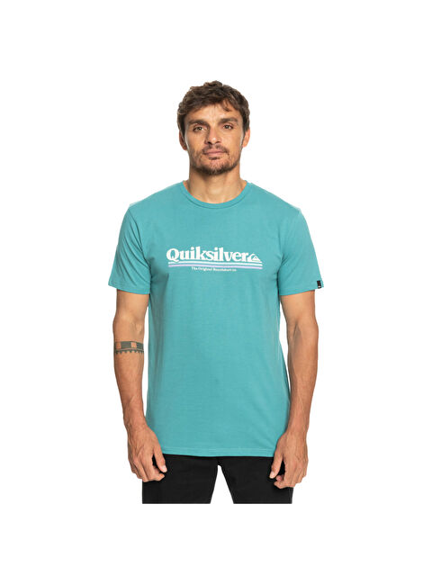 Quiksilver Betweenthelines Erkek Mavi Tişört - S000489030-17234