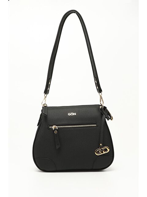 GÖNDERİ(R) SİYAH  Orta Boy Kadın Omuz Çantası Q6855 - S000165637-19351