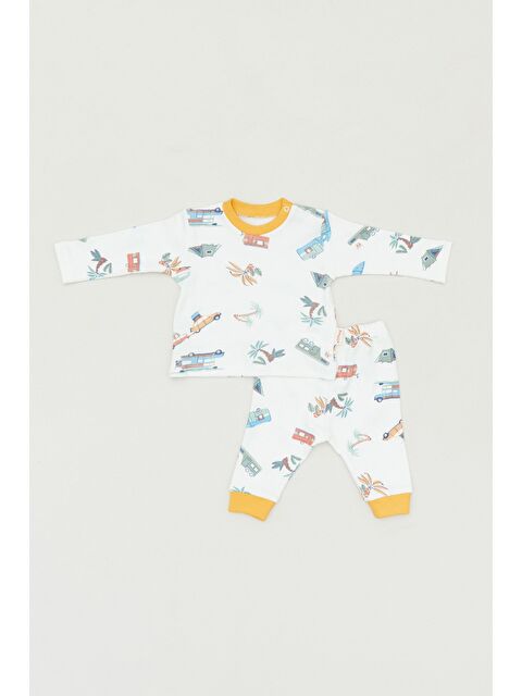 Fullamoda Baskılı Bisiklet Yaka 2 Li Erkek Çocuk Takım - S000310674-20074