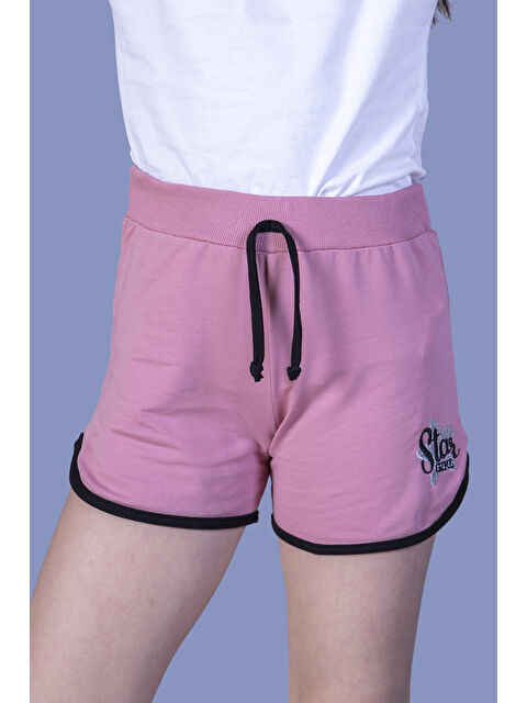 Toontoykids Kız Çocuk Star Girl Nakışlı Şort - S000420604-20028