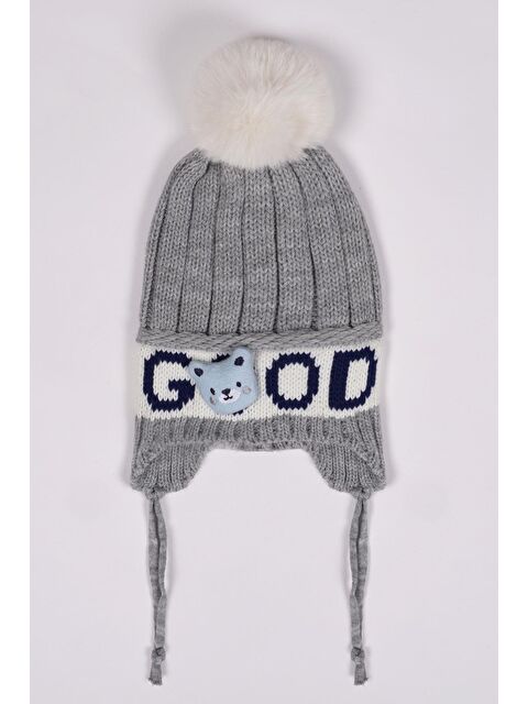 Zepkids Ayıcıklı Gri Renk Bere - S000357178-20600