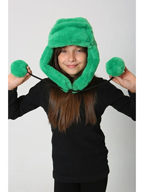 Remsa Çocuk Kürklü Kulaklıklı Pelüş Şapka - S000292896-18194