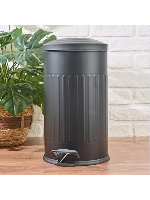 Evidea Living Vintage Çöp Kovası - Siyah - 16 lt - S000390674-19351