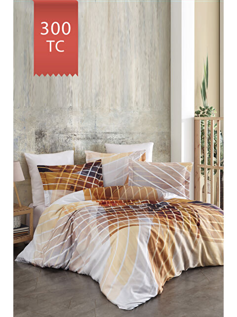 Varol Royal Saten 300TC Nevresim Takımı (Çift Nevresimli) Family Size - TESLA - S000451582-23173