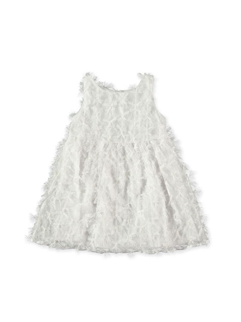 Pan Con Chocolate Kız Çocuk Elbise Ekru - S000516212-19965