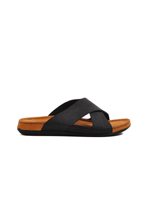 Ayakmod Siyah Anatomik Erkek Terlik Bento M - S000370051-19351