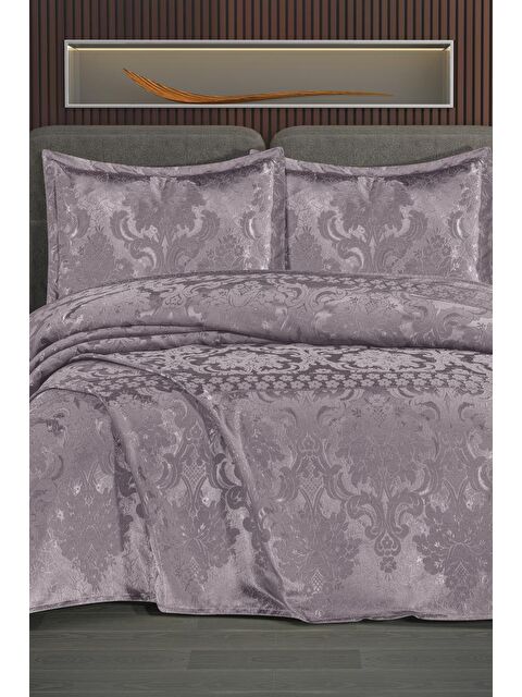 Çeyiz Diyarı Violetta Şönil Çift Kişilik Yatak Örtüsü 240x260 cm Lila - S000490668-17878