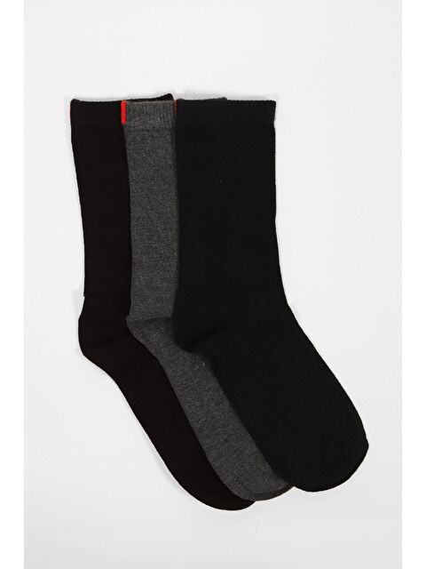 Katia And Bony 3'lü Kadın Paket Harold Bambu Soket Çorap Antrasit-Lacivert-Siyah - S000231264-29666