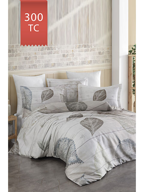 Varol Royal Saten 300TC Nevresim Takımı (Çift Nevresimli) Family Size - FOLİA - S000451569-23173