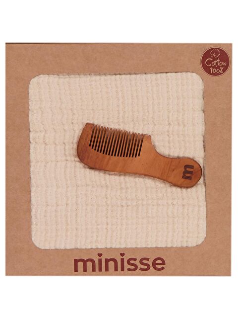 Civil Baby Taraklı 4 Kat Müslin Battaniye - Bej Standart - S000490672-19928